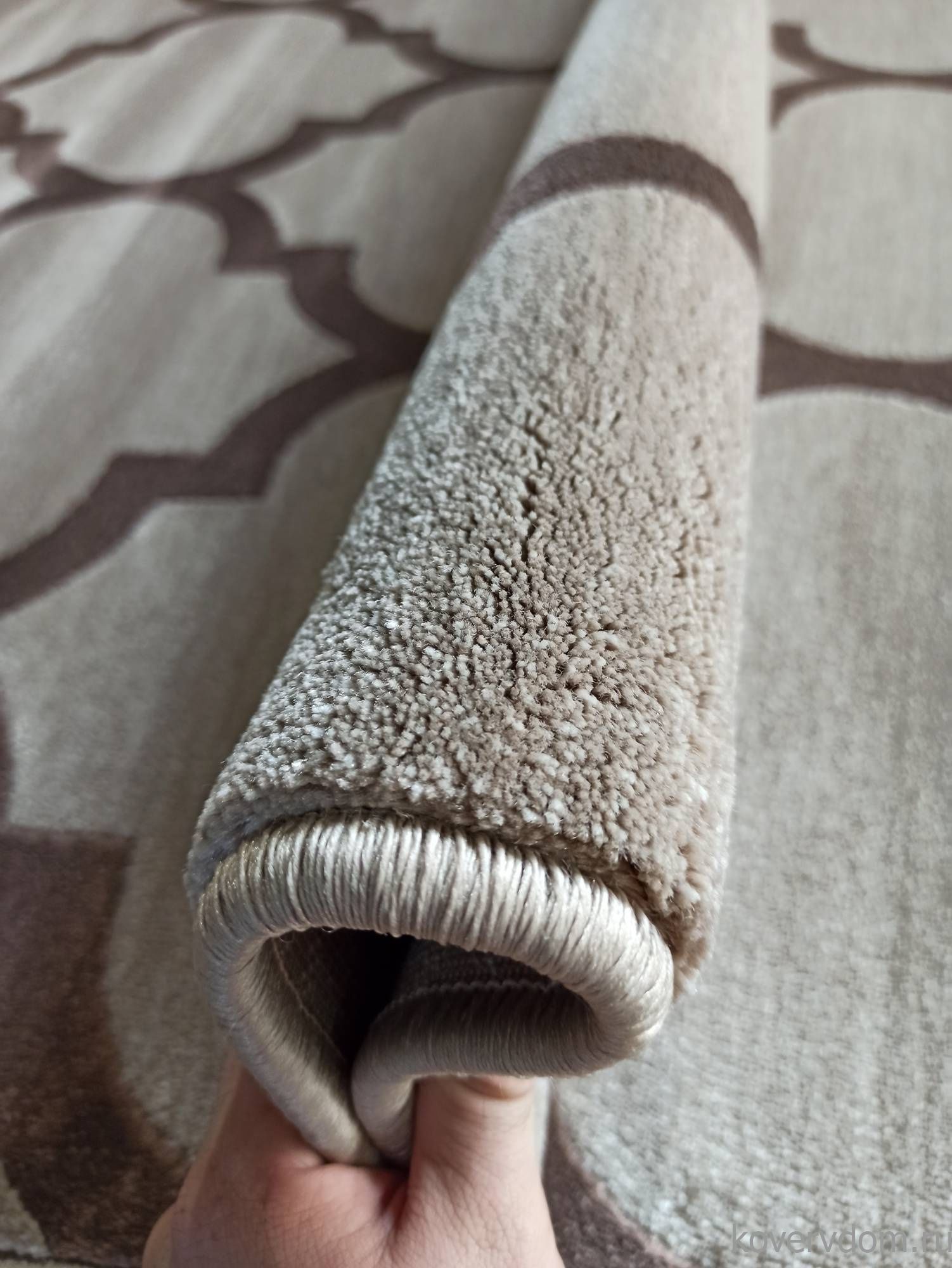 Ковер MEGA CARVING WK d422 DARK BEIGE Ковер MEGA CARVING WK d422 DARK BEIGE