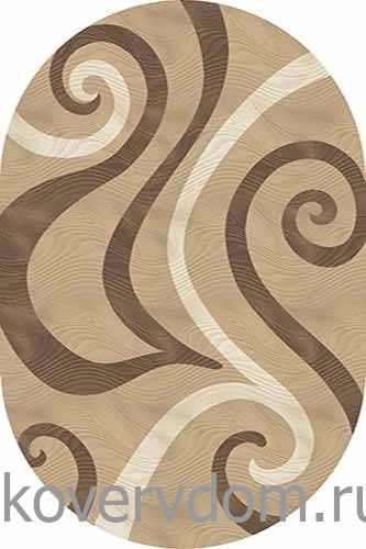 Ковер MEGA CARVING D262 LIGHT BEIGE Овал Ковер MEGA CARVING D262 LIGHT BEIGE Овал