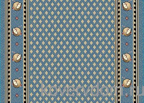Эксклюзивная ковровая дорожка с фирменным логотипом голубая