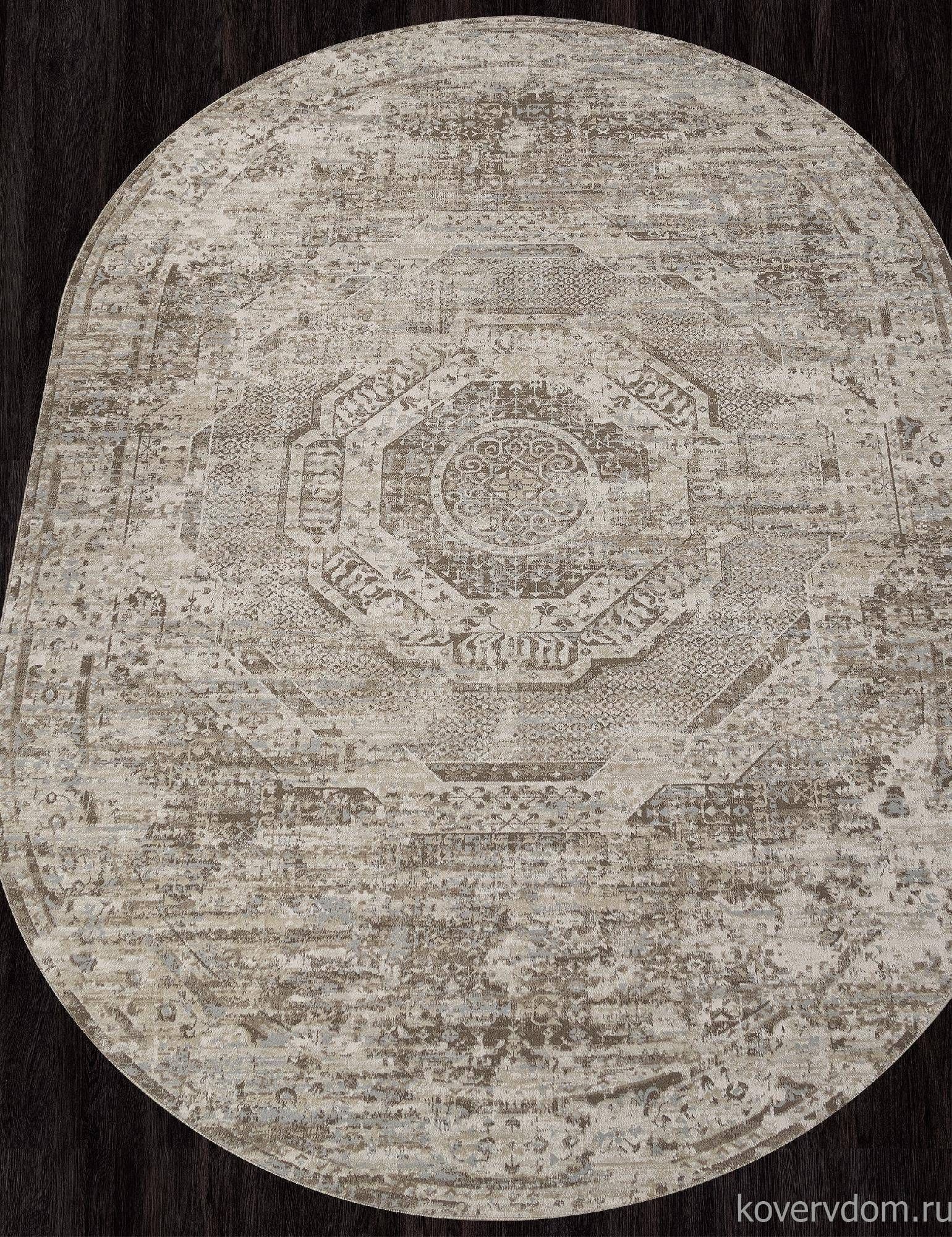 Ковер AFINA F446AD BROWN / BEIGE Овал Ковер AFINA F446AD BROWN / BEIGE Овал