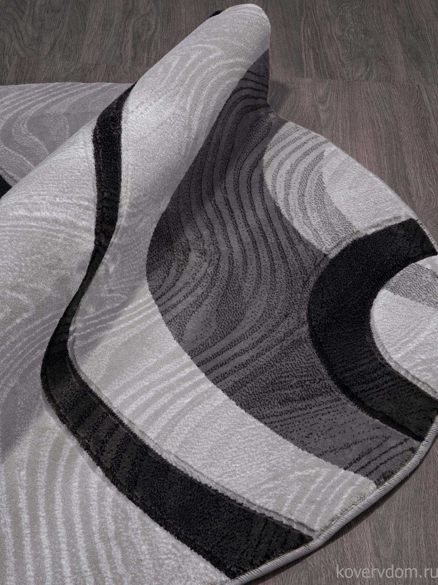 Ковер MEGA CARVING 4783 GRAY Круг Ковер MEGA CARVING 4783 GRAY Круг