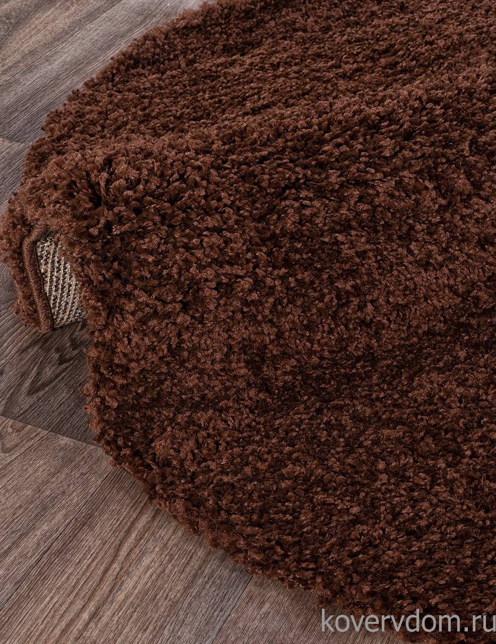 Ковер SHAGGY ULTRA s600 BROWN Круг