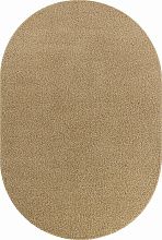 Ковер длинноворсовый в спальню LANA T600 BEIGE 5 Овал