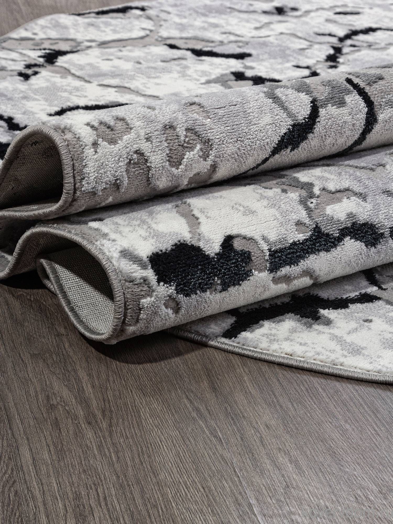 Ковер PALERMO F289 DARK GRAY Овал