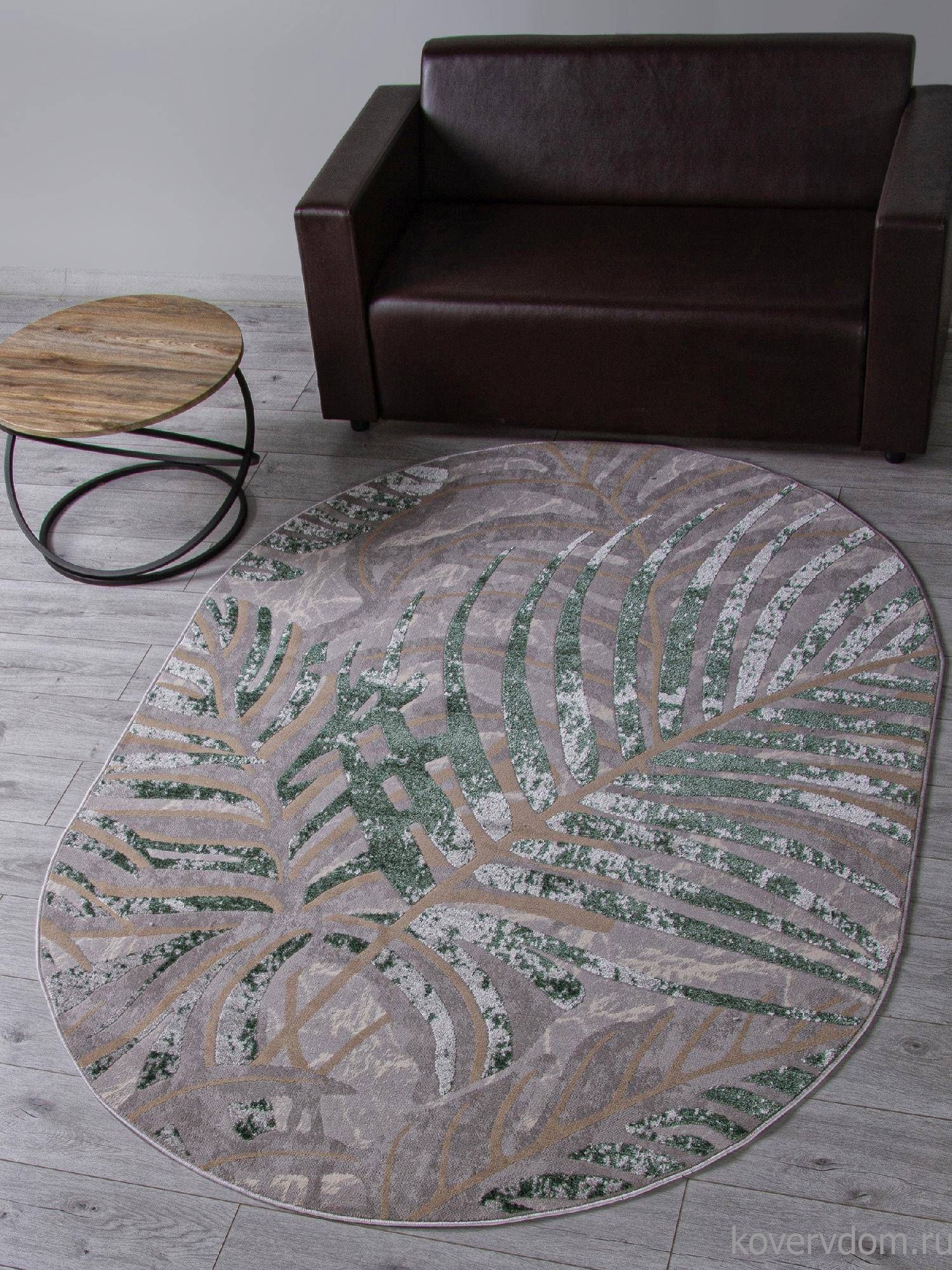 Ковер LIMAN F479 GRAY-GREEN Овал Ковер LIMAN F479 GRAY-GREEN Овал