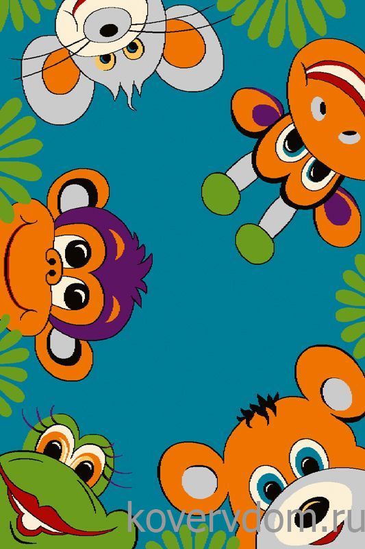 Ковер детский FUNKY TIG turquoise Ковер детский FUNKY TIG turquoise