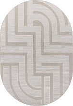 Машинный ковер DIOS-A F439 CREAM Овал