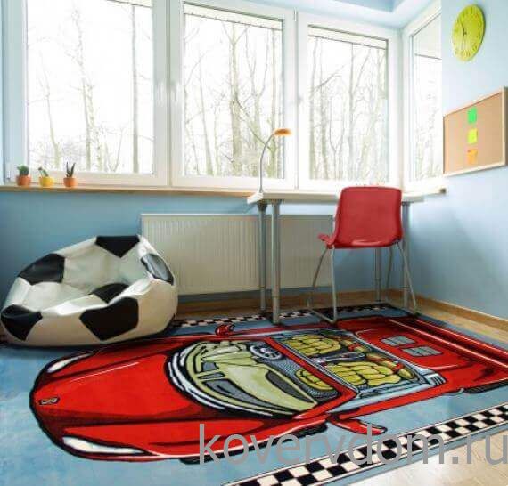 Детский развивающий ковер PTT Sorona JOYFUL KIDS SPORTCAR Детский развивающий ковер PTT Sorona JOYFUL KIDS SPORTCAR