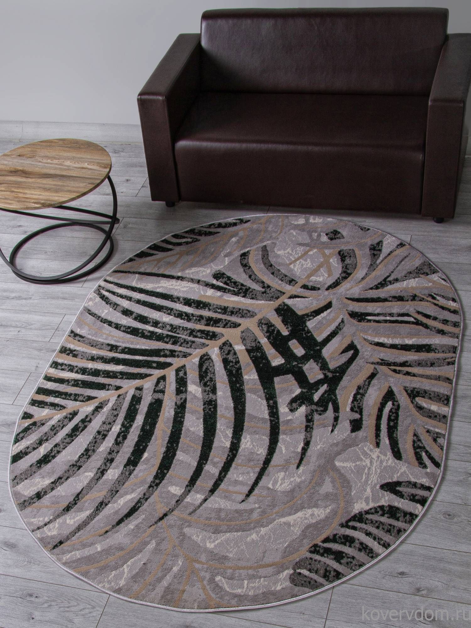 Ковер LIMAN F479 GRAY-GREEN Овал Ковер LIMAN F479 GRAY-GREEN Овал