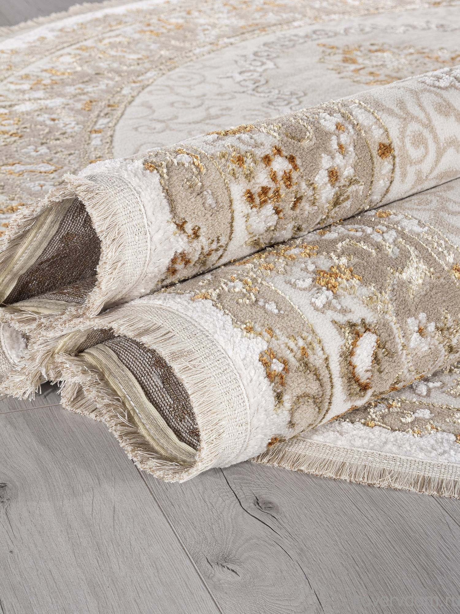 Ковер ESSA 27226A BEIGE / BEIGE Овал