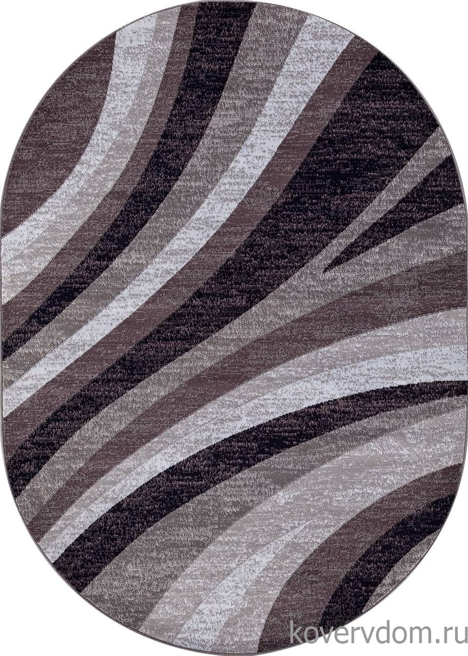 Ковер SILVER d234 GRAY-PURPLE Овал