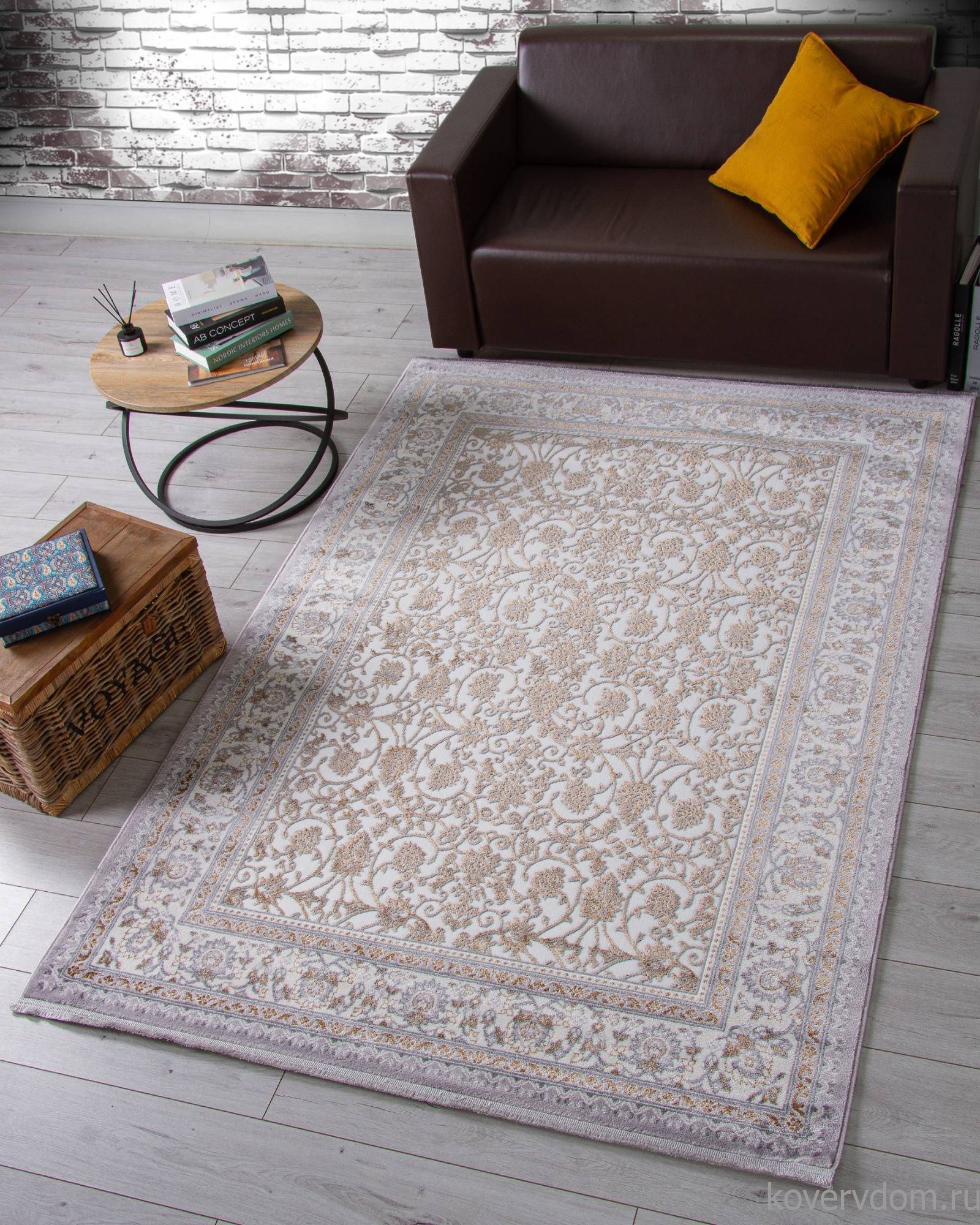 Ковер HALIF F608 GRAY-GREEN