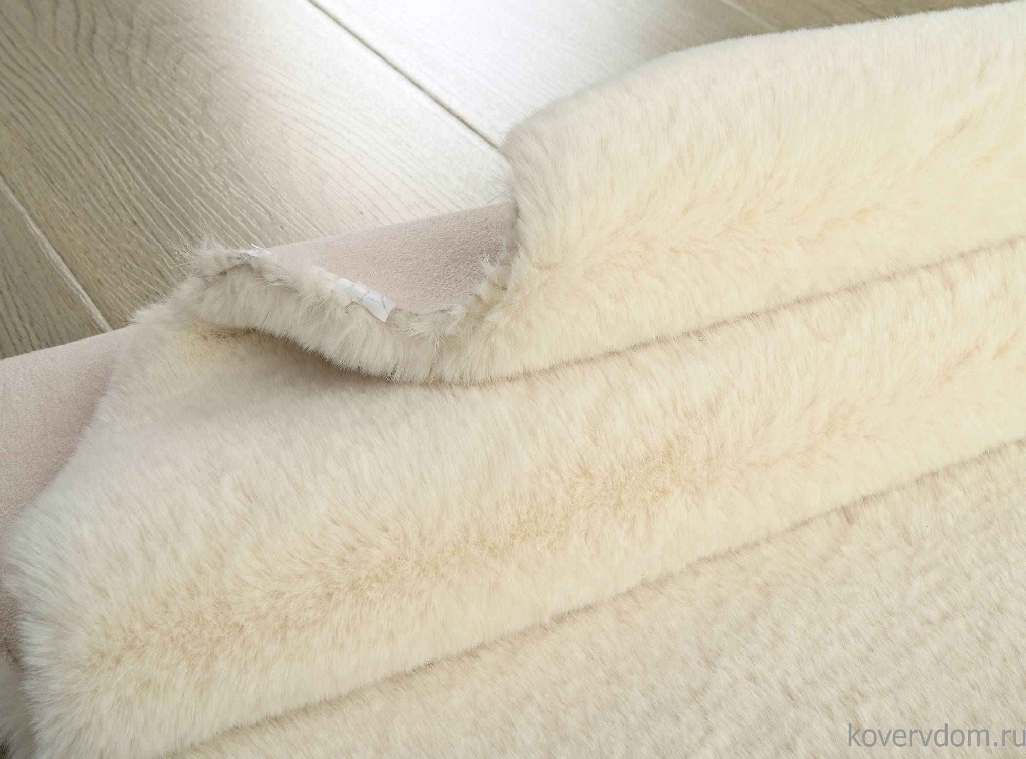 Ковер из искусственного меха RABBIT PREMIUM MS1000 CREAM Круг