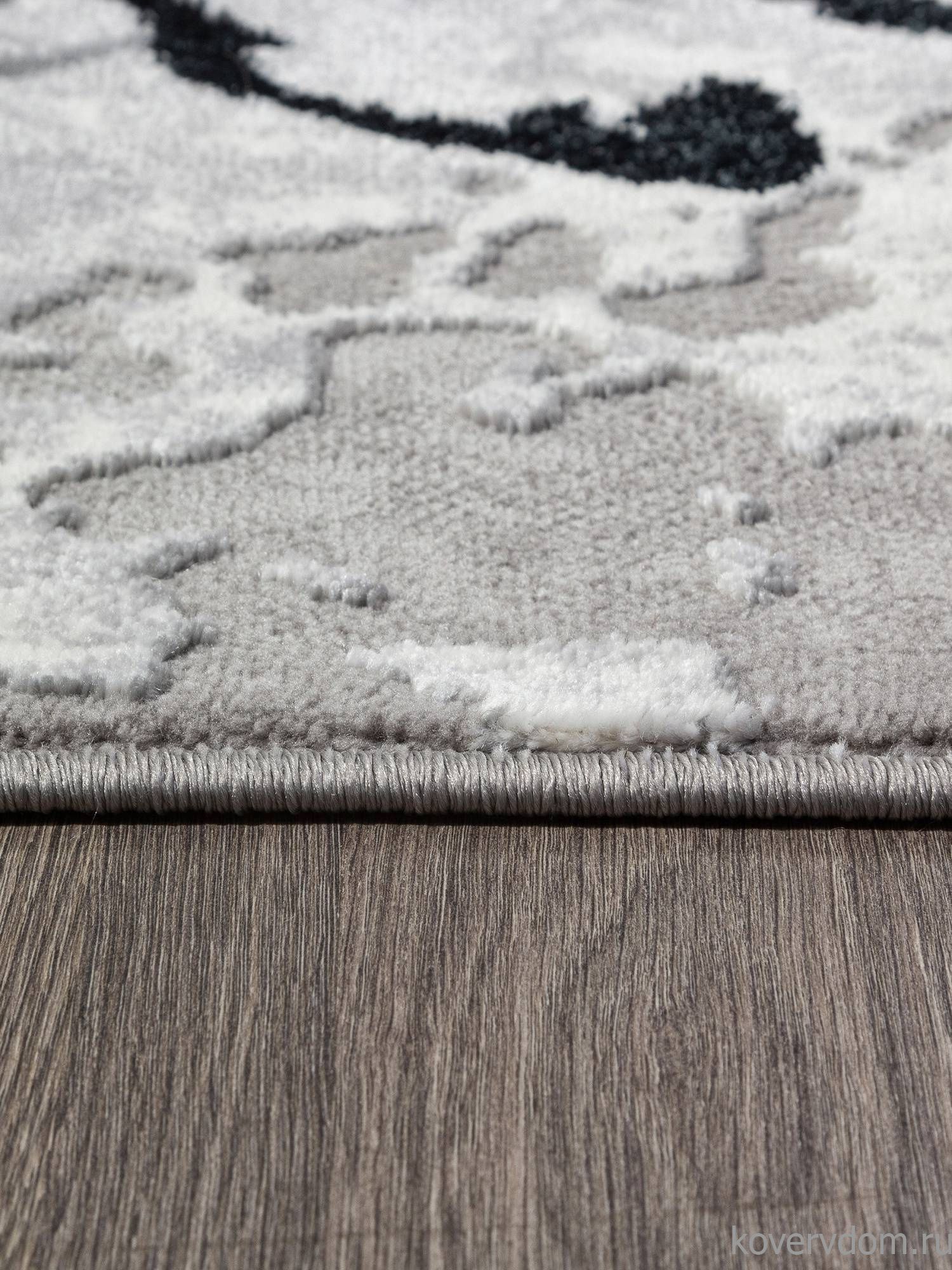 Ковер PALERMO F289 DARK GRAY Овал